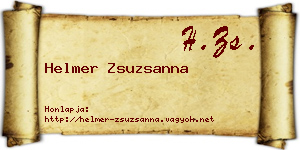 Helmer Zsuzsanna névjegykártya